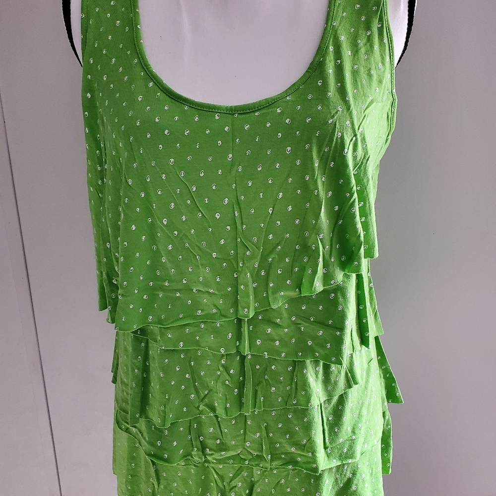Liz Claiborne Women's Ruffle Layered Sleeveless Blouse